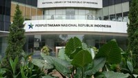 Lobby Perpusnas RI 24 lantai.