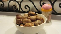 Snail soup siap disantap