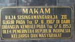 Ziarah ke Makam Sisingamangaraja XII di Sumatera Utara
