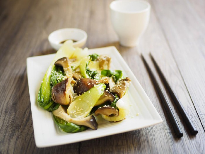 Ilustrasi menu bok choy