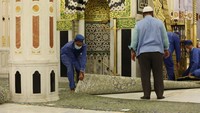 Sebelumnya, karpet juga pernah diganti pada tahun 2018. 50 karpet tergelar dengan tata letak yang baik. 