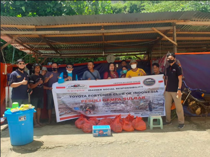Komunitas ID42NER bantu korban gempa