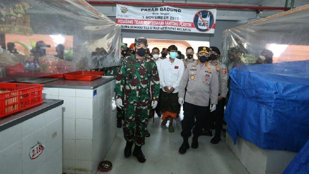 Kunjungan Panglima TNI Marsekal Hadi Tjahjanto dan Kapolri Jenderal Listyo Sigit Prabowo untuk mengecek penerapan protokol kesehatan di Bali/Dok Istimewa
