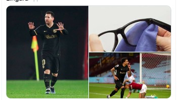 Netizen ini bingung semalam yang tampil Lingard ataukah Messi? Foto: istimewa