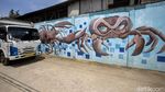 Mural Bertema Laut Bikin Kampung Lodan di Jakut Penuh Warna