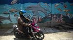 Mural Bertema Laut Bikin Kampung Lodan di Jakut Penuh Warna