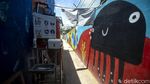 Mural Bertema Laut Bikin Kampung Lodan di Jakut Penuh Warna