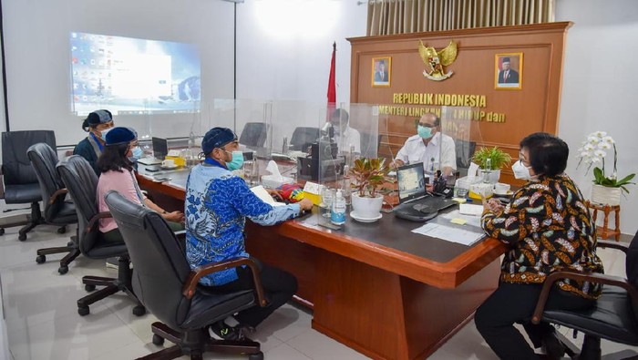 Pertemuan GMKI dengan Menteri LHK Siti Nurbaya, Kamis (4/2/2021).