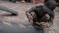 Vihara Amurva Bhumi bersolek menyambut Tahun Baru Imlek.
