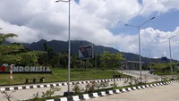 Sejak perbatasan RI-Papua Nugini ditutup, saat ini wisatawan Indonesia hanya bisa berkunjung di Pos Lintas Batas Negara (PLBN) Skouw saja, tidak bisa melintas ke Papua Nugini. (Hari Suroto/Istimewa)
