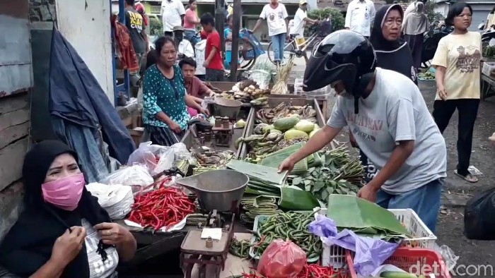 Suasana Pasar Induk Brebes, Kamis (4/2/2021).