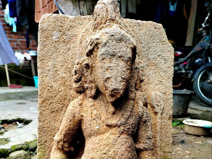 Temuan arca Agastya di Desa Sidomukti, Kecamatan Bandungan, Kabupaten Semarang, Kamis (4/2/2021).