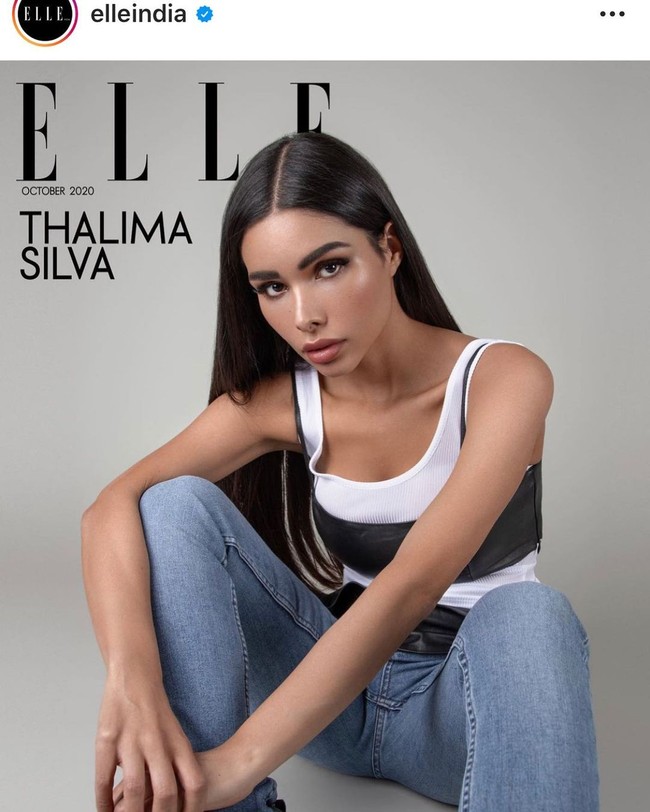 Salah satu triknya untuk menjaga penampilan adalah minum satu liter jus bayam setiap hari. Aku minum lebih dari satu liter setengah jus bayam setiap hari. INi yag aku lakukan untuk punya perut rata, Foto: Instagram @thalima.silva