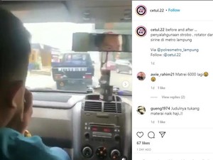 Nekat! Pemobil Pakai Strobo Ngaku Anggota Reskrim, Minta Jalan Pula
