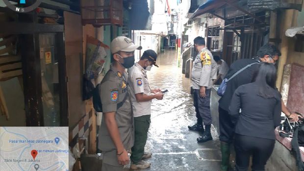 Banjir di Kebon Pala, Kampung Melayu Jaktim mulai surut