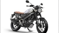 Sebelumnya Yamaha sudah memperkenalkan Yamaha XSR 155 dengan warna silver. Foto: Pool (Yamaha)