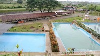 Tampak kolam pemandian di lokasi WP Keumala