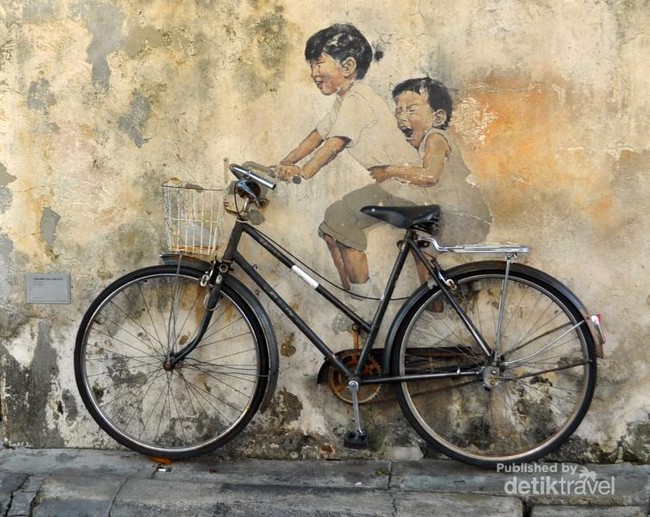 Begini Penampakan Street Art Keren di Penang, Malaysia