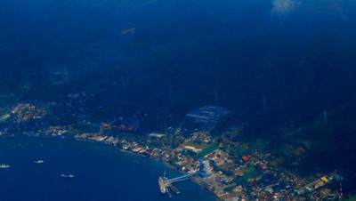 Cantiknya Banyuwangi dari Jendela Pesawat