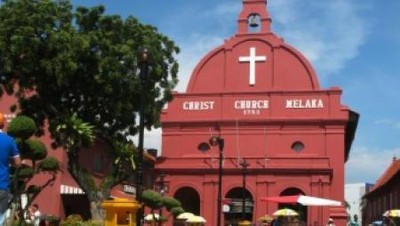 Gereja Merah di Kota Tua Malaysia