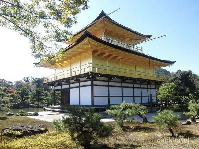Ini Dia Kuil Berlapis Emas di Jepang