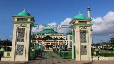 Ini Dia Masjid Raya Terbesar di Pulau Bangka
