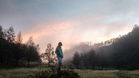 senja di sabana lonceng