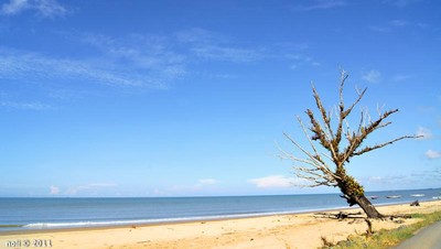 Mentari Pagi yang Sempurna di Pantai Pagatan, Kalsel