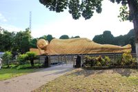 Patung Buddha Tidur Terbesar Ketiga Sedunia Ada Di Mojokerto