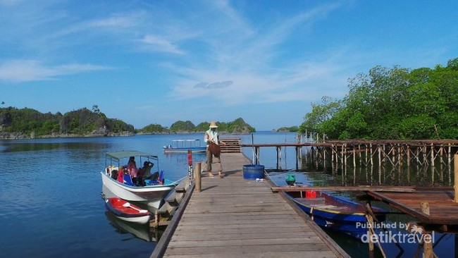 Pemandangan Khas Raja Ampat di Pulau Pianemo