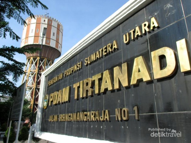 Penampakan Menara Air Tertua di Kota Medan