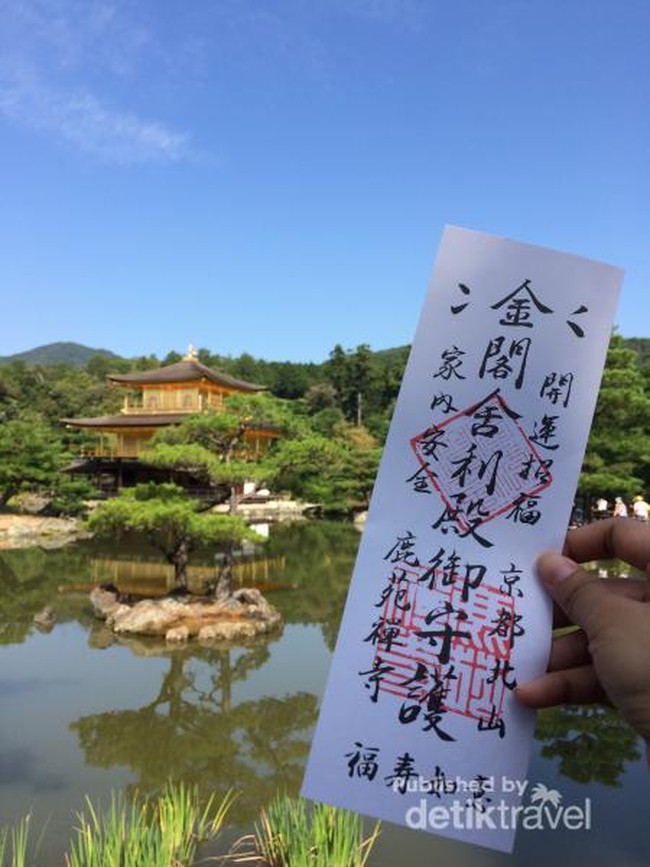 Potret Kinkaku-ji Temple di Kyoto