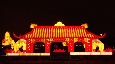 Puluhan Lampion Lucu Hiasi Kota Taipei