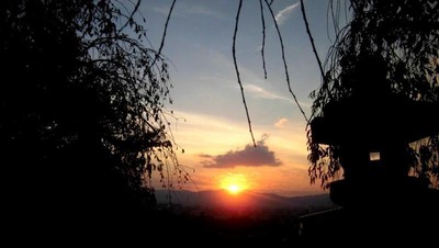 Senja Eksotis dari Kuil Kiyomizu-dera, Kyoto