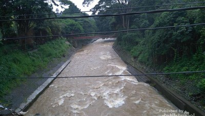 Spot Foto Memantau Tinggi Air Kali Ciliwung