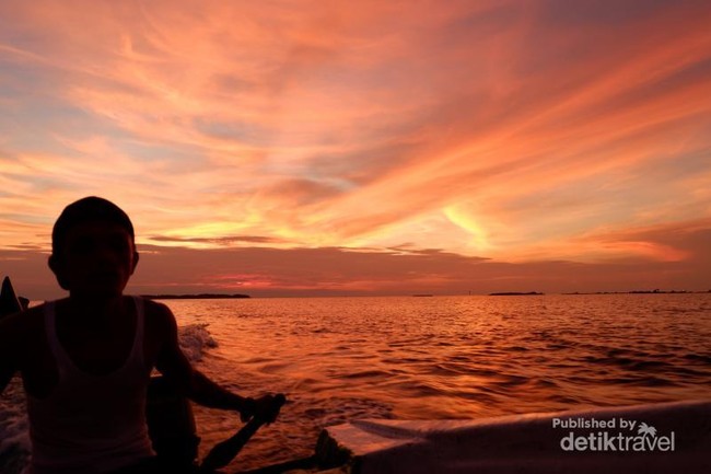Sunset Cantik di Pulau Pramuka