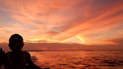 Sunset Cantik di Pulau Pramuka