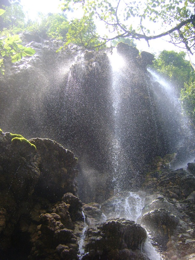 Terpesona Indahnya Air Terjun di Atas Goa Tetes Lumajang