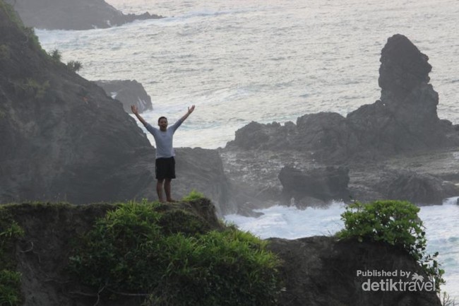 Uji Nyali di Pantai Siung, Gunungkidul