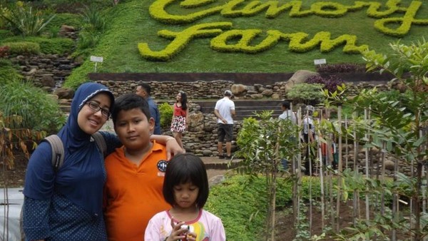 Wisata Edukasi Beri Makan Sapi di Cimory Semarang