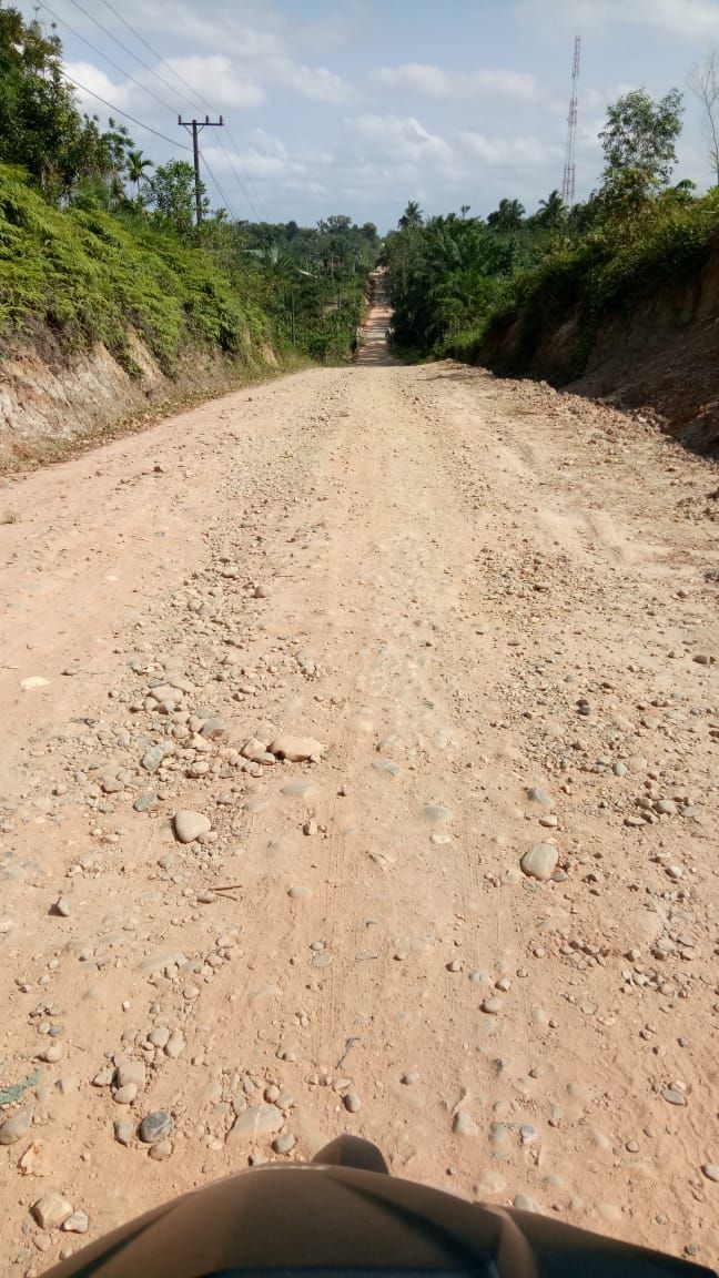 Jalan Lhoksukon arah Buket Hagu, Aceh Utara. (Dok Desa Buket Hagu)