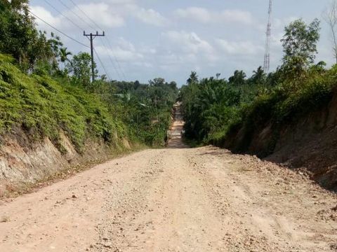 Jalan Lhoksukon arah Buket Hagu, Aceh Utara. (Dok Desa Buket Hagu)