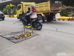 Tersisa 5 Titik Kerusakan Jl KH Noer Ali Kalimalang yang Menanti Perbaikan