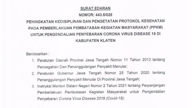 SE Jateng di Rumah Saja.
