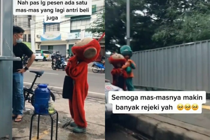 pria traktir badut minuman boba pria traktir badut minuman boba
