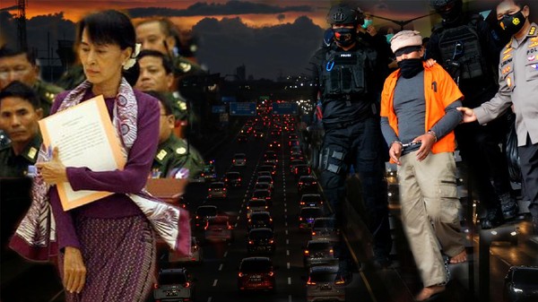Foto Populer Pekan Ini: Kudeta Myanmar-Teroris Makassar Ditahan