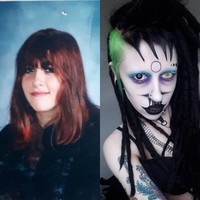 Menjadi normal itu membosankan. Tidak ada gunanya. Mengapa orang mau jadi membosankan? Aku tidak pernah berpikir aku harus memakai baju yang berbaur dengan lingkungan. Ketika aku tampil seperti ini di hari Natal ibuku selalu berkata apa kamu harus pakai kontak lensa seperti itu? kata Vampryn yang tidak ingin tampil seperti wanita-wanita lain. Foto: Instagram @Vampryn