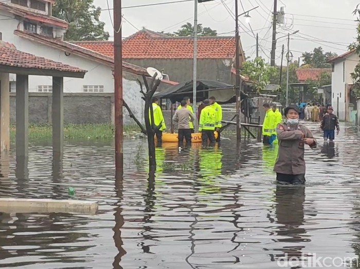 Banjir di Kota Pekalongan, Sabtu (6/2/2021).