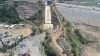 Bendungan ini mampu mengairi lahan pertanian di sekitarnya dan juga aliran air tersebut dapat berguna sebagai pembangkit listrik minihidro 2 x 4,4 Megawatt.Foto: Dok. PT Hutama Karya (Persero)