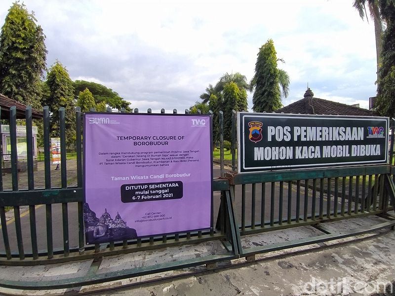 Candi Borobudur Tutup saat Jateng di Rumah Saja